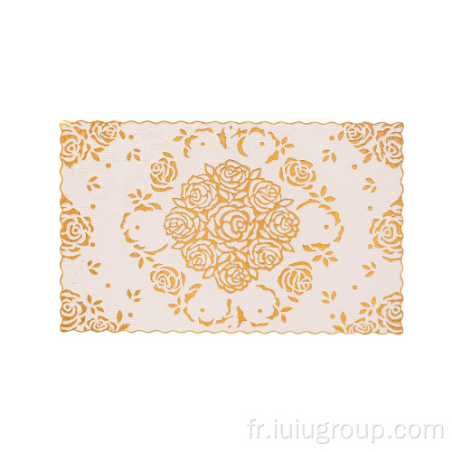 Nouveaux sets de table en dentelle rectangulaire avec motif de conception